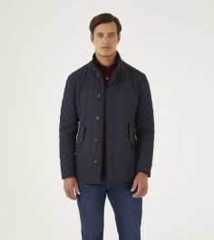 Pembridge Quilted Coat Navy