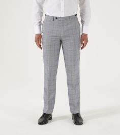 Anello Suit Slim Tapered Trousers Grey Check