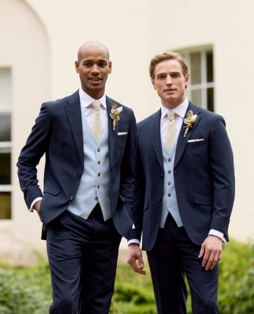 Harcourt / Lucien Mix Suit Navy Ink / Sky Blue