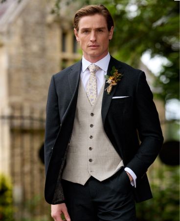 Harcourt / Charlie Mix Suit Green / Stone Beige