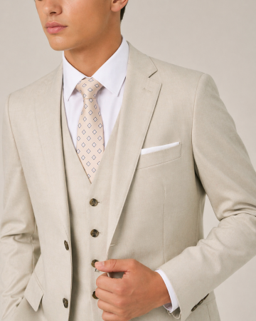 Caspian Suit Slim Stone Beige