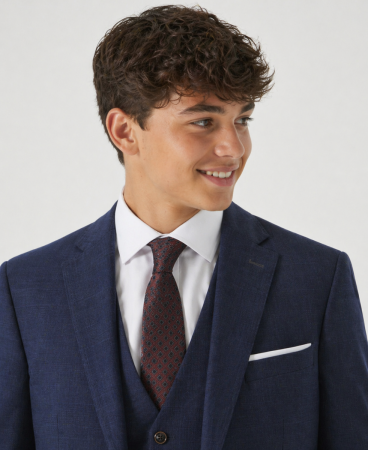 Guildford Tailored Suit Navy Blue Check