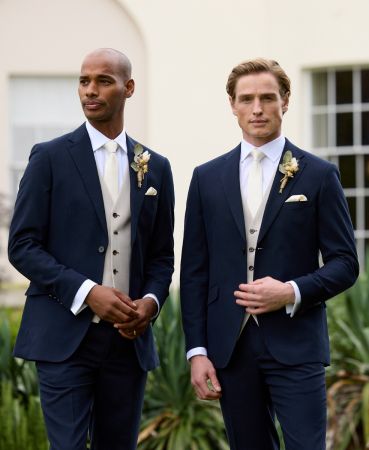 Harcourt / Redding Mix Suit Navy Ink / Stone Beige