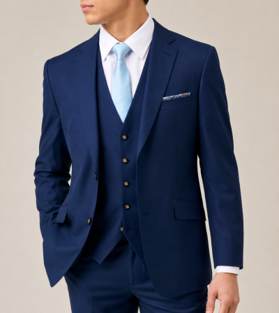 Joss Tailored Suit Royal Blue