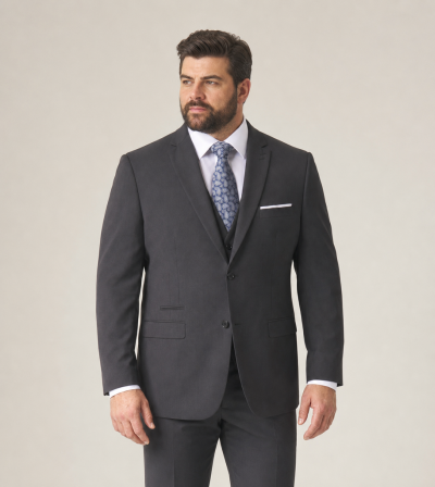 Madrid Tailored Suit Charcoal Grey