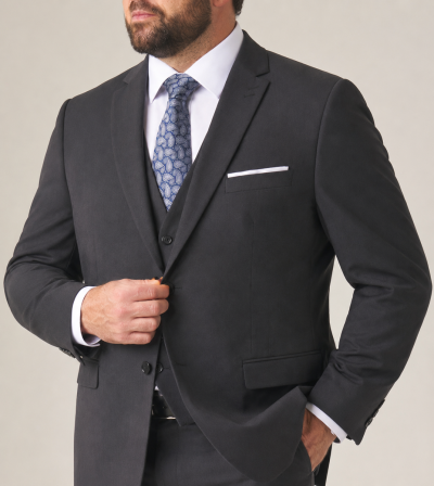 Madrid Tailored Suit Charcoal Grey