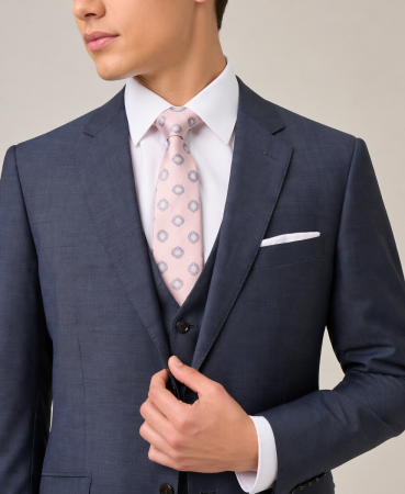 Mazene Wool Suit Tailored Blue