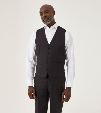 Shreiver Suit Waistcoat Black