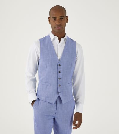 Redding Suit Waistcoat Sky Blue