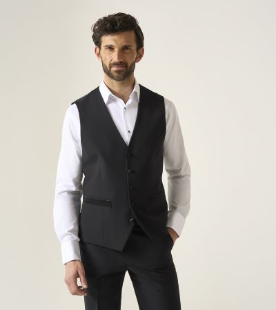 Cavendish Dinner Suit Waistcoat Black