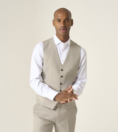 Redding Suit Waistcoat Stone Beige