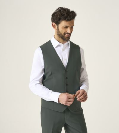 Beckett Suit Waistcoat Mid Green