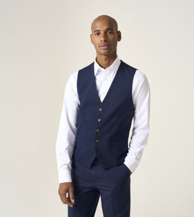 Caspian Suit Waistcoat Navy Blue