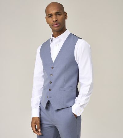 Caspian Suit Waistcoat Blue