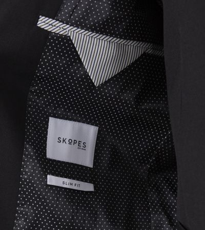 Milan Slim Suit Jacket Black