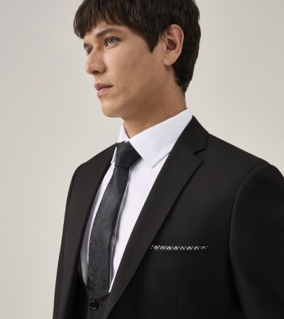 Milan Slim Suit Black