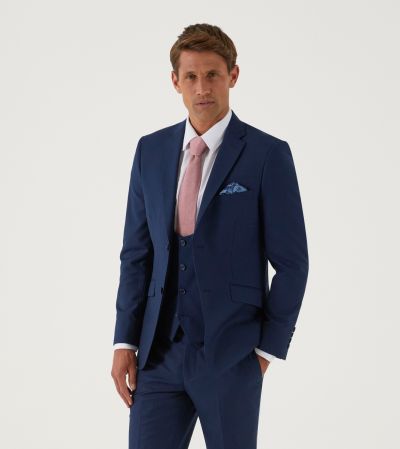 Milan Slim Suit Blue