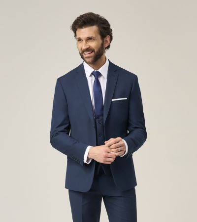 Milan Slim Suit Blue