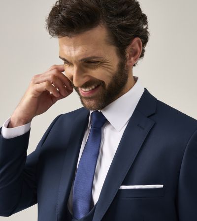 Milan Slim Suit Blue