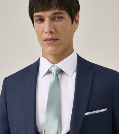 Milan Slim Suit Blue