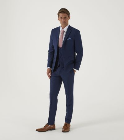 Milan Slim Suit Blue