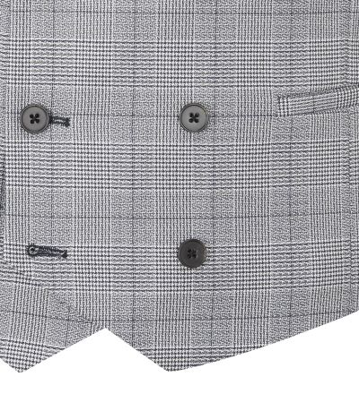 Anello Suit DB Waistcoat Grey Check