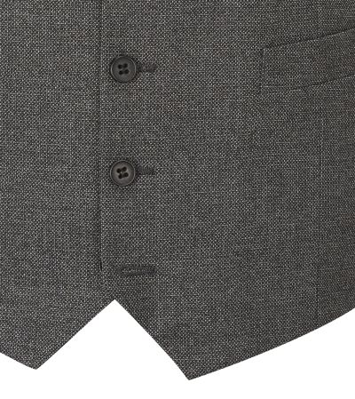 Harcourt SB Waistcoat Grey Tweed Effect