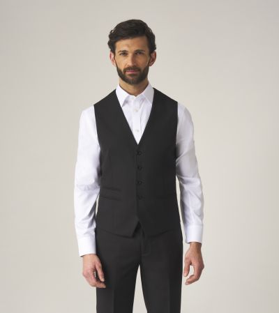 Madrid Suit Waistcoat Black