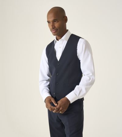 Darwin Suit Waistcoat Navy Blue