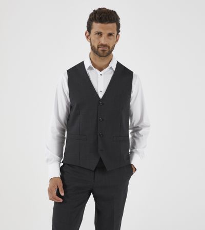 Darwin Suit Waistcoat Charcoal Grey