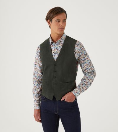 Camplin Waistcoat Olive Green