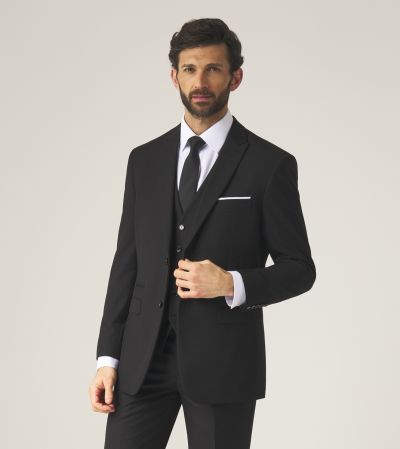 Madrid Tailored Suit Black