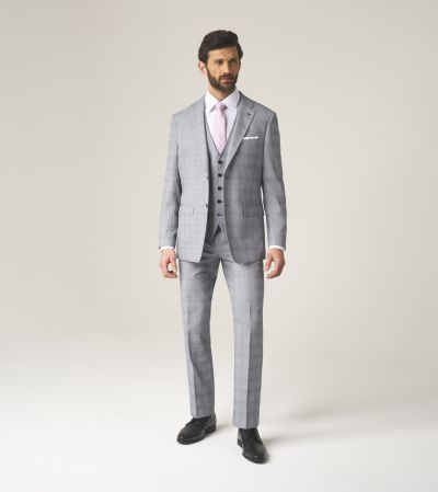 Anello Tailored Suit Grey Check