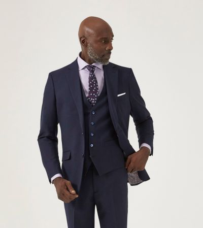 Shreiver Tailored Suit Navy