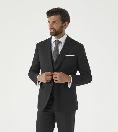 Farnham Wool Blend Suit Tailored Black