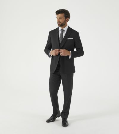 Farnham Wool Blend Suit Tailored Black