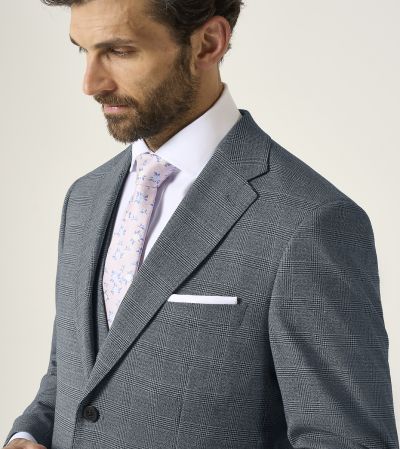 Anthony Suit Tailored Grey Check