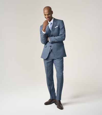 Anthony Suit Tailored Blue Check