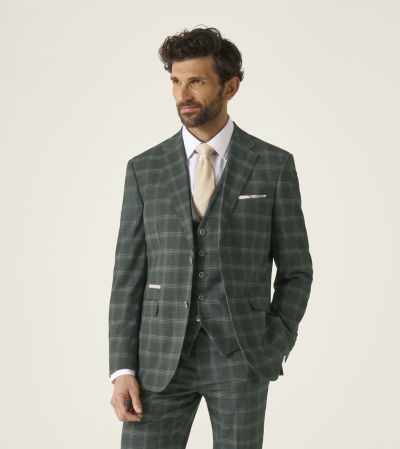 Parker Suit Tailored Green Check