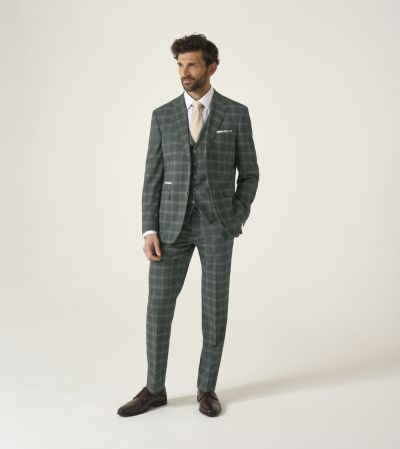 Parker Suit Tailored Green Check