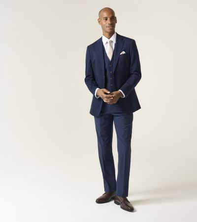 Caspian Tailored Suit Navy Blue
