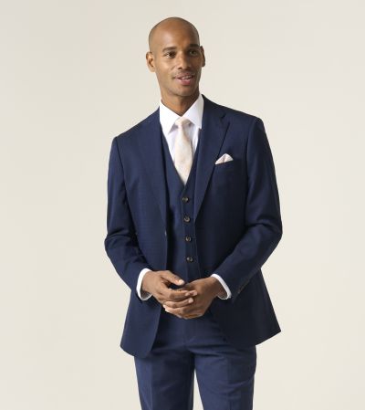 Caspian Tailored Suit Navy Blue