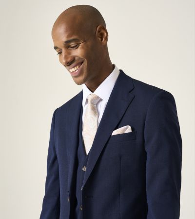 Caspian Tailored Suit Navy Blue