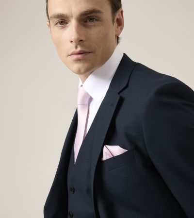 Yorke Tailored Fit Wool Suit Jacket Navy Blue