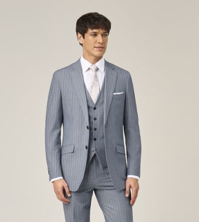 Levins Tailored Suit Blue / Grey Stripe