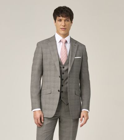 Maron Tailored Suit Stone Check
