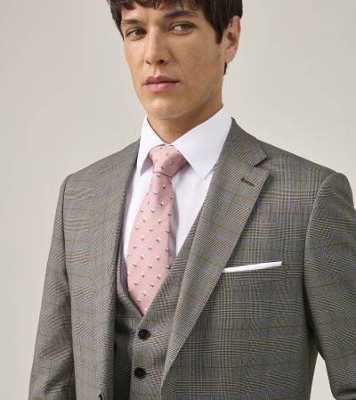 Maron Tailored Suit Stone Check