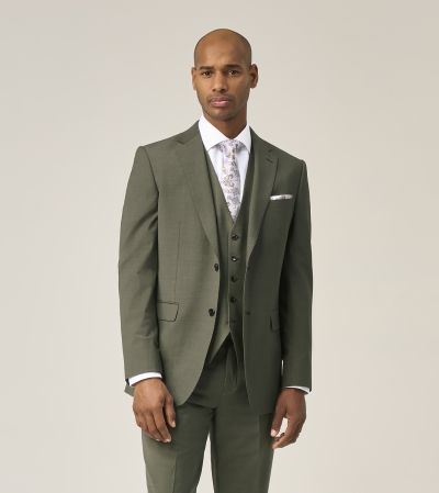 Rozario Wool Blend Suit Tailored Sage Green