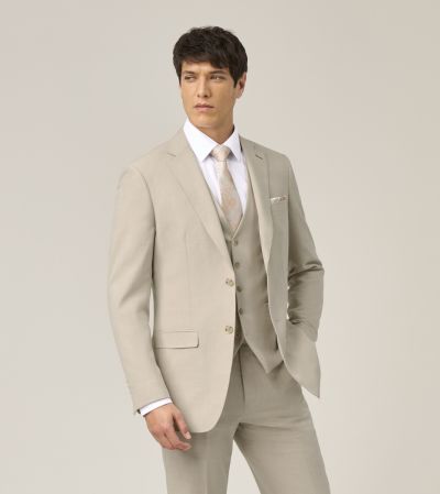 Jarrell Tailored Suit Jacket Stone