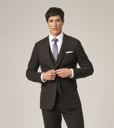 Boyd Tailored Suit Brown Puppytooth